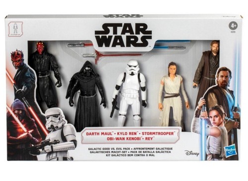 Star Wars Galactic Good Vs Evil 5 Pack 6" Figure Darth Maul Kylo Ren Obi-Wan Rey - Picture 2 of 5