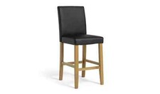 Winslow Faux Leather Tall Bar Stool - Black