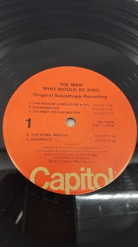 The Man Who Would Be King - Soundtrack (1975) Vinyl LP Capitol SW-11474 - Picture 6 of 8