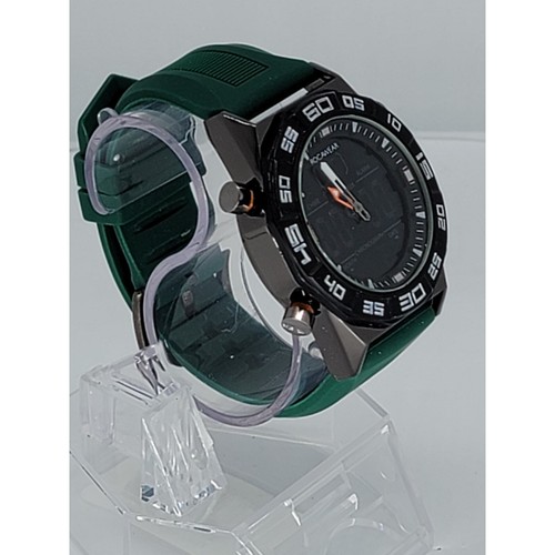 Men's Rocawear Analog-Digital Green Silicone Strap Watch 46mm - Picture 6 of 8