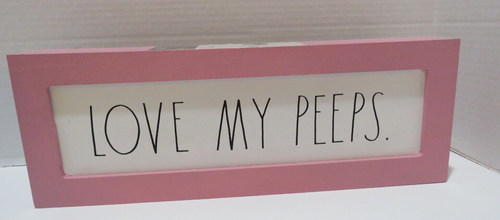 RAE DUNN "LOVE MY PEEPS" ROSA FRÜHLING/OSTERN MDF SCHILD 14" - Bild 1 von 4