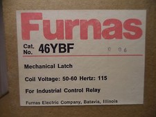 FURNAS 46YBF MECHANICAL LATCH FOR INDUSTRIAL CONTROL RELAY 115 HERTZ NEW IN BOX