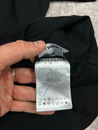Palm Angels Moncler Mens Make It Rain Maglia T Shirt S Black Cotton Short Sleev - Picture 8 of 12