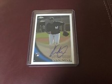 IVAN NOVA 2010 TOPPS CHROME YANKEES ON CARD AUTO RC #214