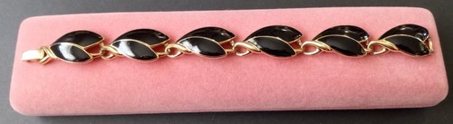 Trifari Vintage Armband schwarz Emaille Sammler 70er 80er Jahre - Bild 4 von 7