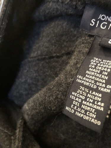 Jones New York Signature Black Wool Blend Hooded Jacket Size Small - Picture 11 of 12