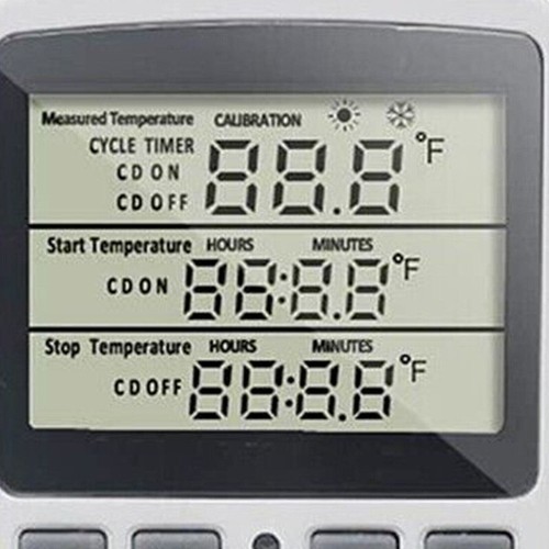 Presa Termostato Digitale Presa Regolatore Temperature Riscaldamento/Raffreddamento - Foto 16 di 26