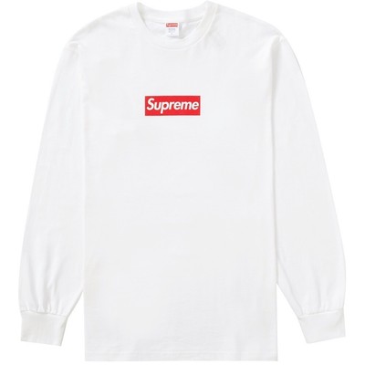 New Supreme Box Logo Long Sleeve L S White Tee T Shirt Fw Men S Size Small Ebay