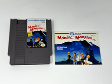 Maniac Mansion (Nintendo NES, 1990) Game Cartridge with Manual - Used