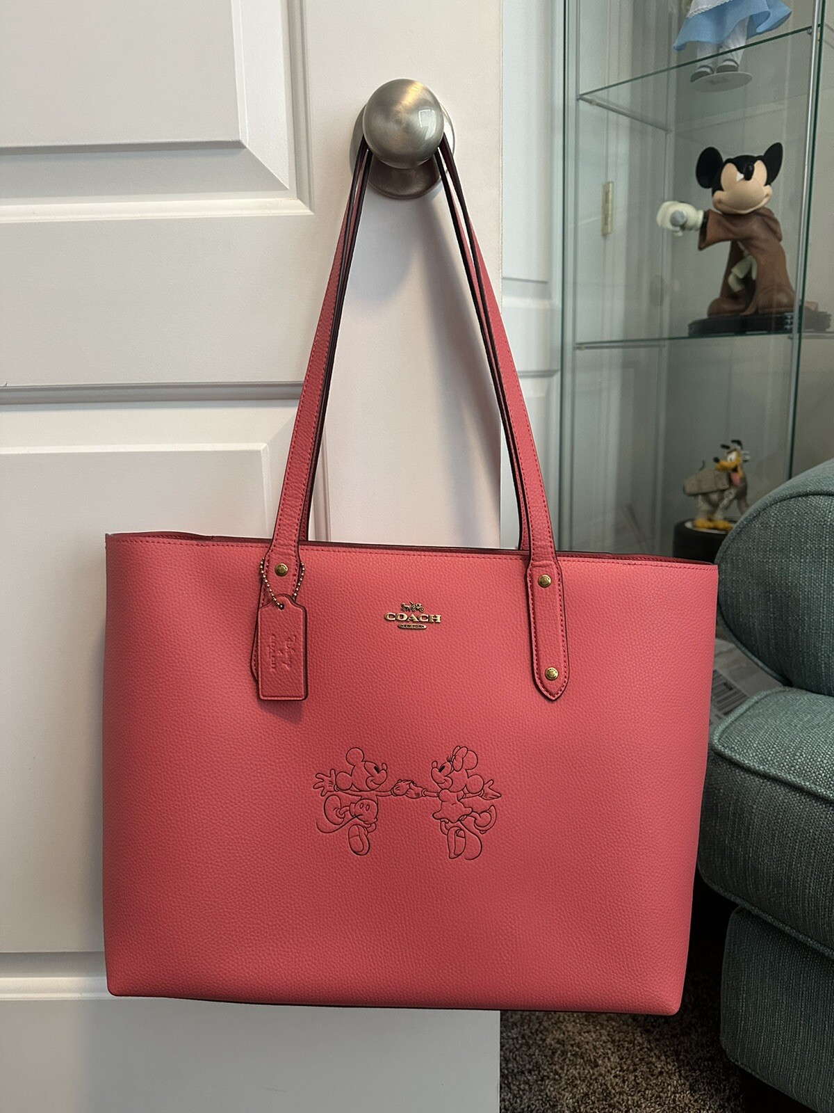 COACH Disney Mickey Minnie Pink Pebbled Leather Tote Purse Bag | eBay COACH Disney Mickey Minnie Pink Pebbled Leather Tote Purse Bag | eBay
