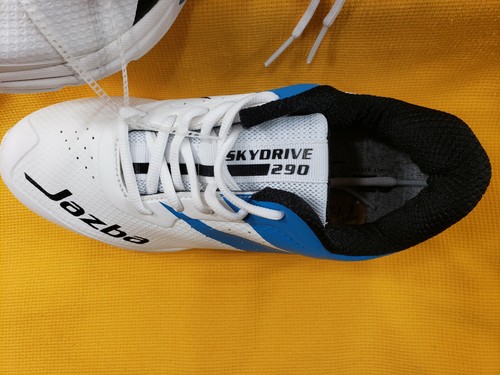 Jazba Mens SkyDrive 290 Cricket Turf Training Shoes Trainer White Blue Size 7.5 - Picture 2 of 6