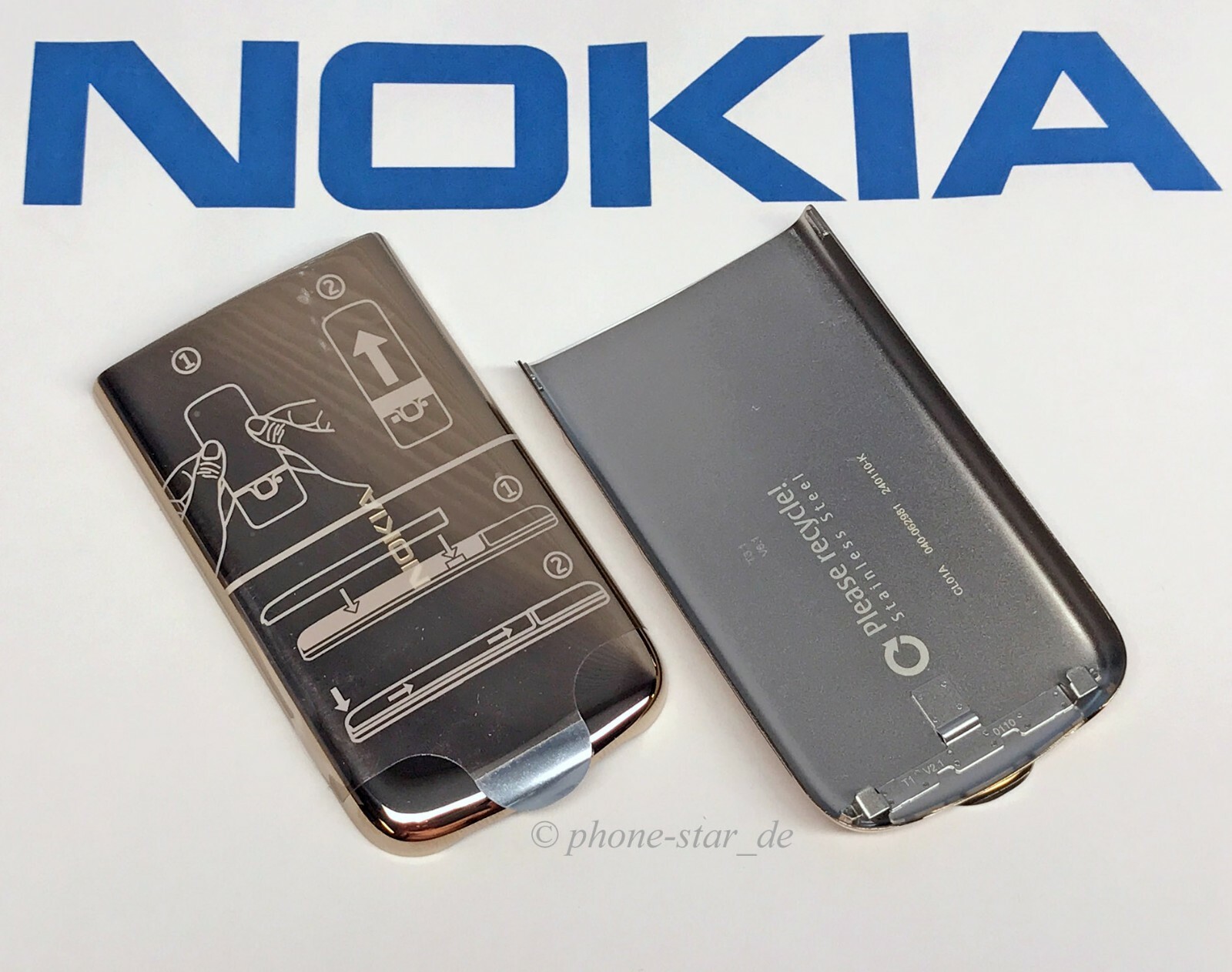 ORIGINAL NOKIA 6700 CLASSIC AKKUDECKEL BATTERY COVER REAR HOUSING GOLD 0257407