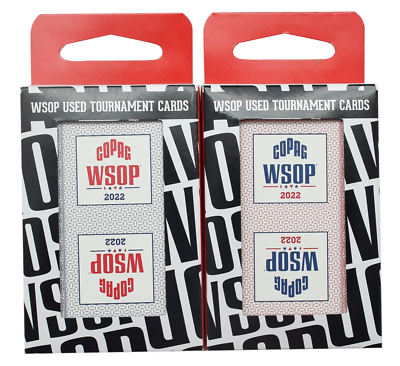 WSOP 2 Decks World Series of Poker Used Copag Plastic Playing