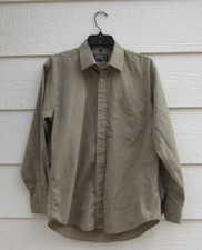Versace Classic V2 Men's Cotton Long Sleeve Button Front Tan Shirt Size 15 1/2