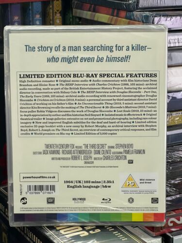 The Third Secret (BLU-RAY) Stephen Boyd, Jack Hawkins, INDICATOR! ZONE B! NEW! - Picture 2 of 5