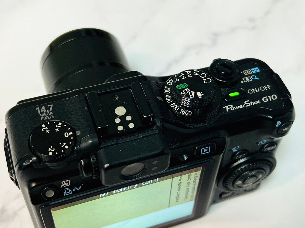 （希少品）Canon PowerShot G10 ★純正ハウジング付属★ Canon PowerShot G10 14.7MP Digital Camera Black W/ Battery