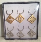 St Nicholas Square Wine Charms Set Of 6 Shine Bright 3 Gold 3 Silver Kohl’s New