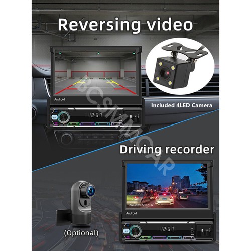 Single Din Car Stereo Radio MP5 Player 7in Bluetooth GPS Navi WiFi Android Auto - Picture 14 of 24