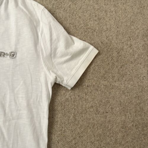 R And G White Large Short Sleeved Men’s Polo Shirt - Picture 8 of 12