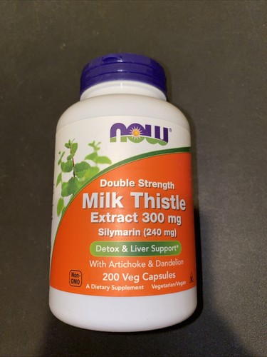 NOW FOODS Milk Thistle Extract Double Strength 300 mg 200 Veg Capsules