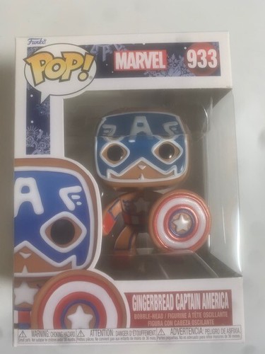 Pop! Marvel- #933 Gingerbread Captain American - Bild 1 von 2