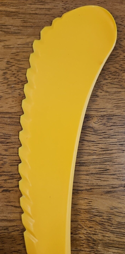 Zyliss Melon Cutter Plastic 11.5" Lettuce Fruit Knife Orange - Picture 4 of 4