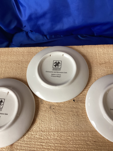 Flights of Fancy Summer Susan Winget Set of 4 4 inch Decorative Plates Pre-owned - Picture 10 of 12
