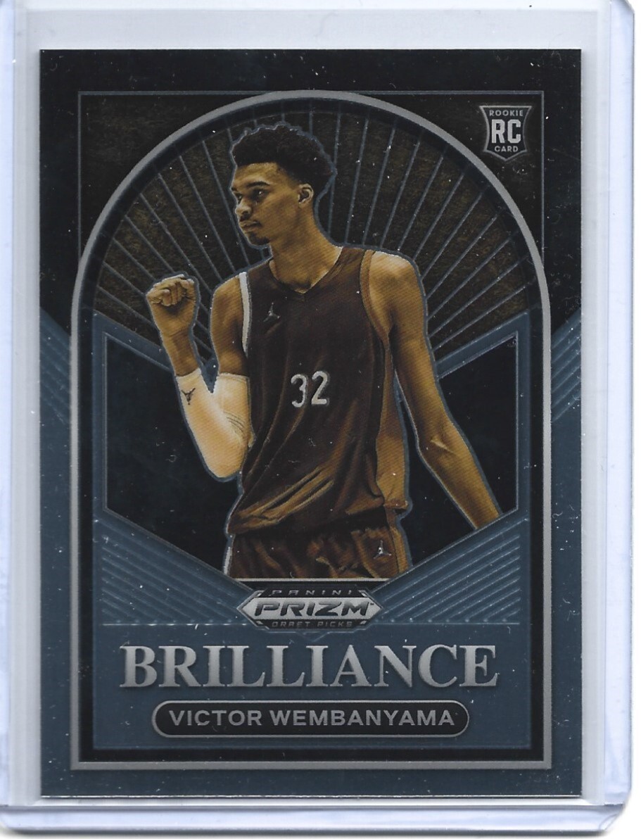 2023 Panini Prizm Draft Picks VICTOR WEMBANYAMA Brilliance RC Rookie #1 Spurs