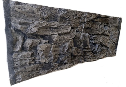 3D AQUARIUM BACKGROUND FOR FISH TANK BACK WALL GREY ROCK POLY DECORATION RESIN - Picture 35 of 74
