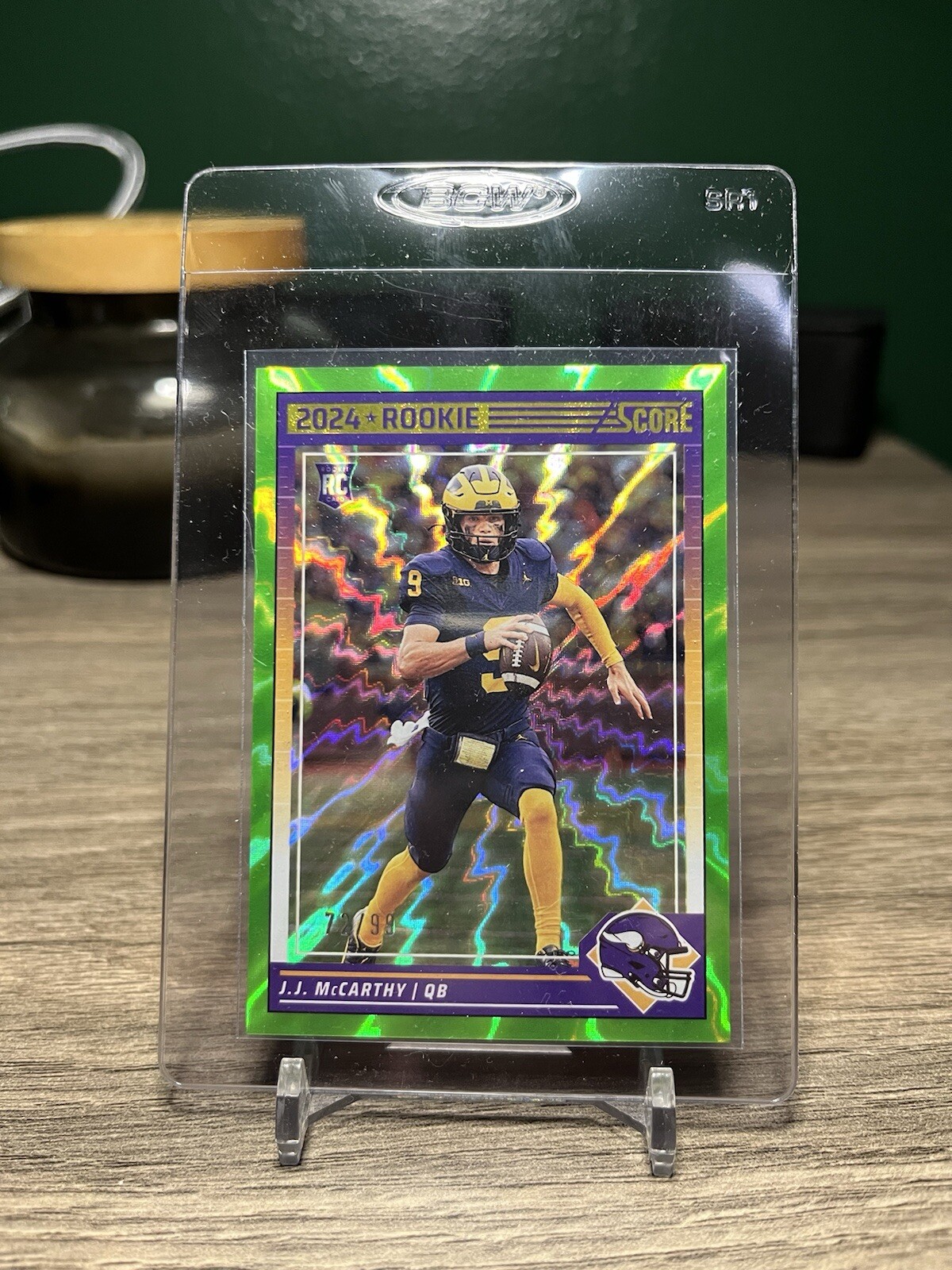2024 Score - Rookies Electric #304 J.J. McCarthy /99 (RC)