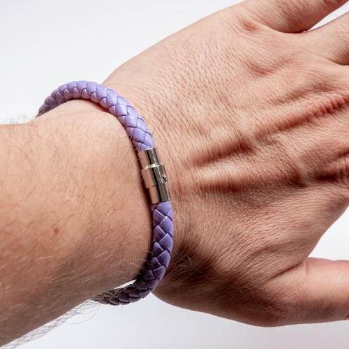 Rainbow Vegan PU Leather Bracelet Men Women Pride Magnetic Clasp Sydney Handmade - Picture 85 of 86