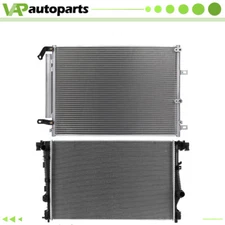 For 2014-2018 Jeep Cherokee Aluminium Radiator & AC Condenser Cooling Assembly