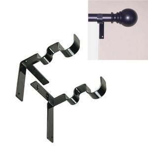 Details About 1 Set Hang Double Center Support Curtain Rod Bracket Into Window Frame Details About 1 Set Hang Double Center Support Curtain Rod Bracket Into Window Frame