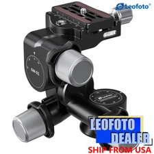 Leofoto GW-01 Three Way Tripod Head Ball Head w Plate /Arca Swiss