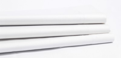 Extra großes flaches Bettlaken 122 Zoll x 114 Zoll 100 % Baumwolle reinweiß 200 Fadenzahl