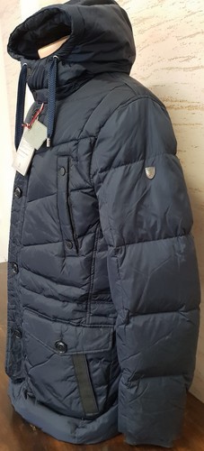 L Navy neu Fortezza Jacke Mantel Blau Jacket Daunen 50 Dunkel Etikett Mit FzzUx8Ywq