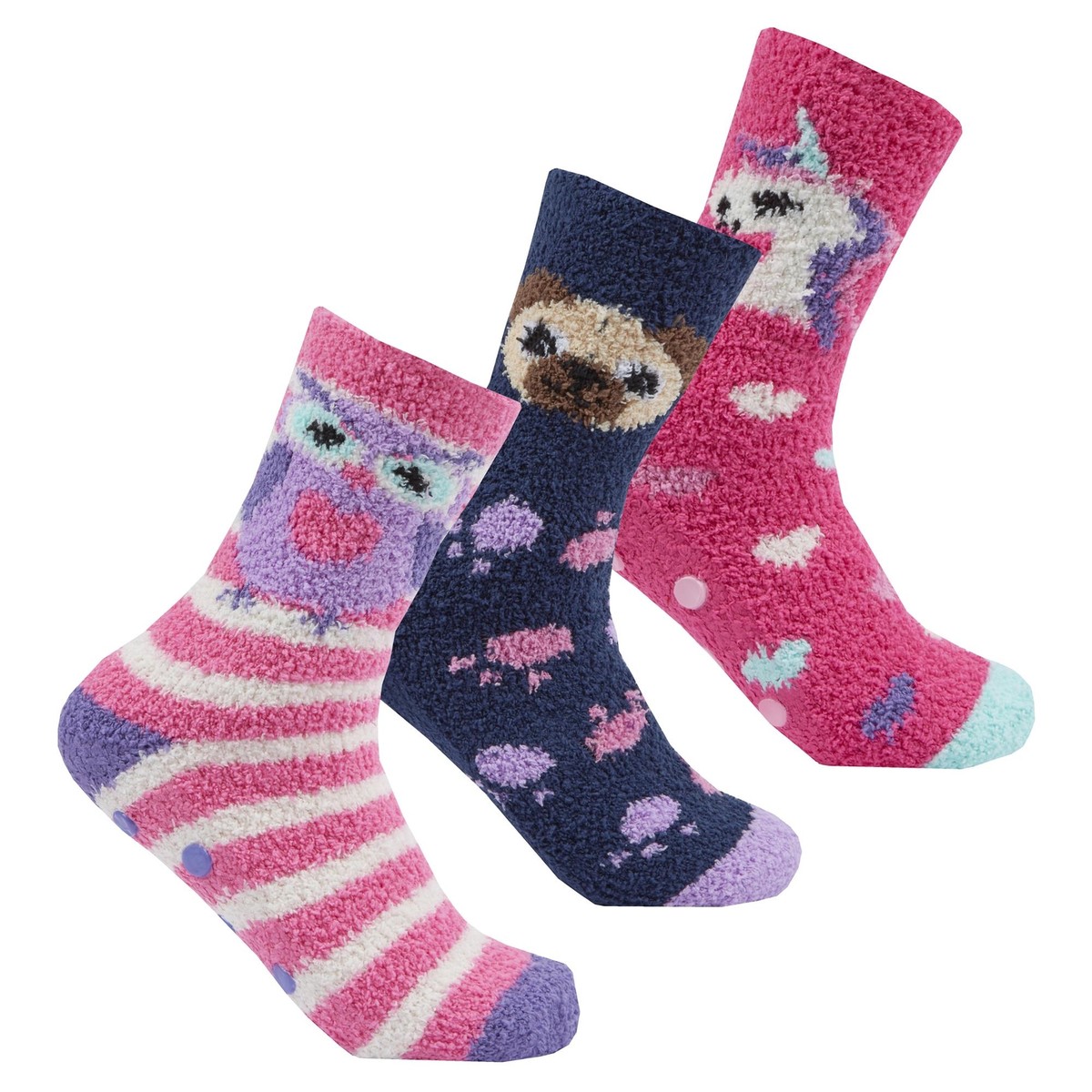Femmes 3 Paquet Souple Et Cosy Chausson Lit Chaussettes
