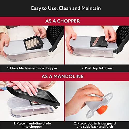 Vegetable Chopper, Cheese Slicer, Food Chopper, Veggie Chopper, 6 in 1 White - Picture 5 of 7