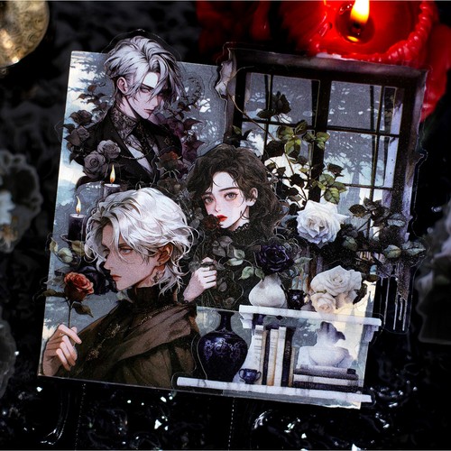 Dark Academy Aufkleber PET 30 Stück Gothic Fee Sammelalbum Papier Basteln Vintage DIY - Bild 3 von 30