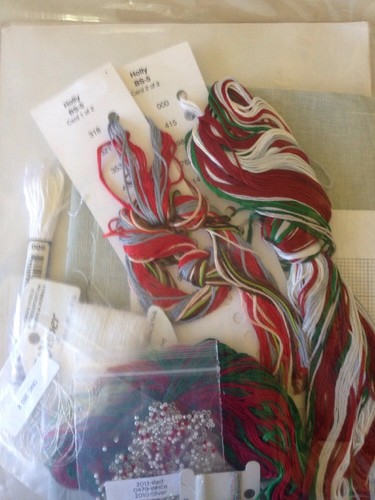 RARE Black Swan Designs Holly, Karen Weaver counted cross stitch KIT - Picture 3 of 3
