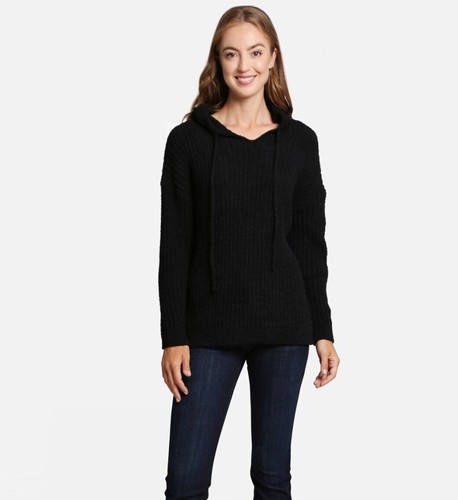 ComfyLuxe Solid Color Ribbed Pullover Hoodie - Picture 2 of 27