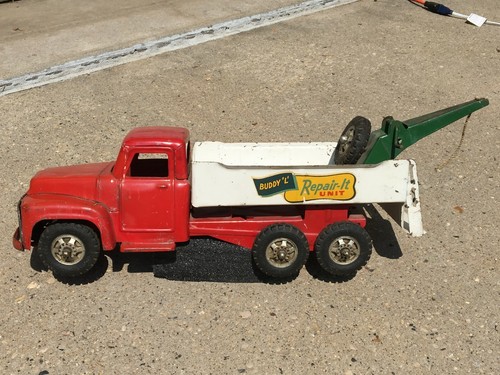 Buddy L Repair It Unit Tow Truck Pressed Steel Wrecker - Picture 2 of 8