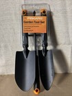 Fiskars Steel Garden Tool Set 3 Piece Black Trowel Cultivator Transplanter New