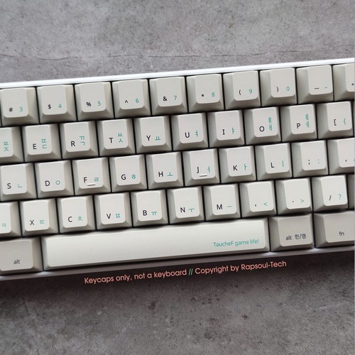 Retro 9009 Gray White Keycaps set PBT OEM for Cherry MX Mechanical Keyboards - Picture 4 of 10