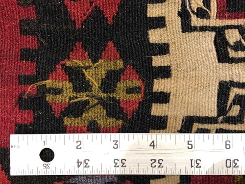 Amazing Anatolian - 1940s Antique Turkish Rug - Tribal Kilim - 4 x 6 ft. - Picture 10 of 10