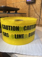 Caution Tape Roll "Caution Gas Line Buried Below" Non-Detectable 6"x1000' (C5)