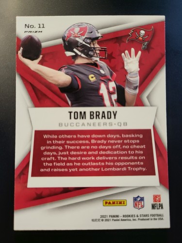 Carta Rookies Stars 2021 Tom Brady PRIZM PULSAR #11 - Foto 2 di 2