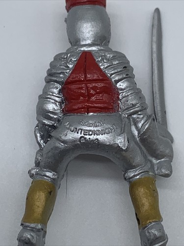 VINTAGE MINI TURBO KNIGHT MOUNTED KNIGHT LOOSE 2" TOY - Picture 3 of 3