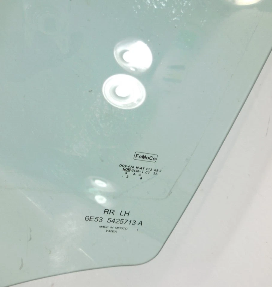 Lincoln Zephyr Rear Door Window Glass Driver Left OEM 2006 06 Foto 2 de 2