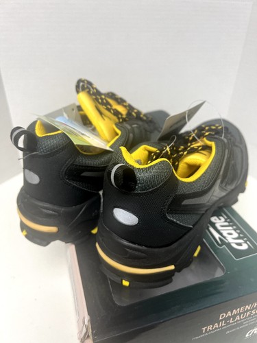 Crane Herren Spitze Komfort Sport Outdoor Wandern Reflektierend Sneaker Schuh Gelb/Grau - Bild 8 von 22